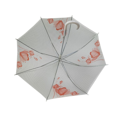 Digital imprimant le parapluie droit protégeant du vent de dames