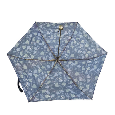 Parapluie pliant en polyester Super Mini 190T à impression numérique coupe-vent