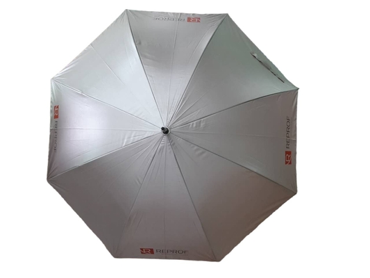 Parapluie de Sun de revêtement UV ouvert automatique de tissu du diamètre 120cm avec l'axe de fibre de verre