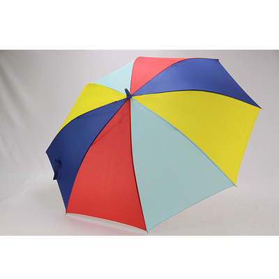 Parapluies colorés communs de golf de couleurs du tissu trois de pongé de BSCI