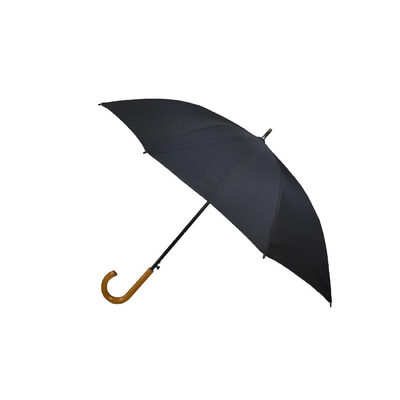 Parapluie ouvert automatique imperméable de poignée en bois de double couche