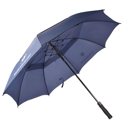 fibre de verre résistante Logo Promotional Golf Umbrella du vent 33inch