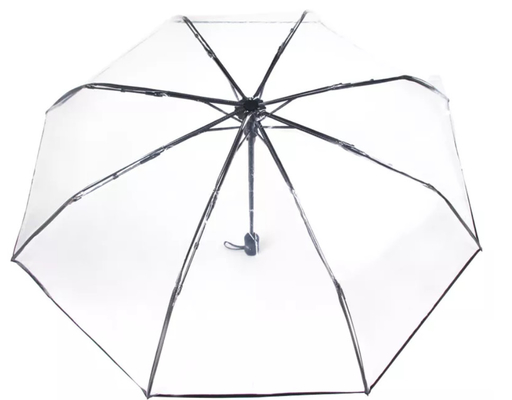 Parapluie fois 23 Inchx8K de Logo Transparent 3 faits sur commande POE