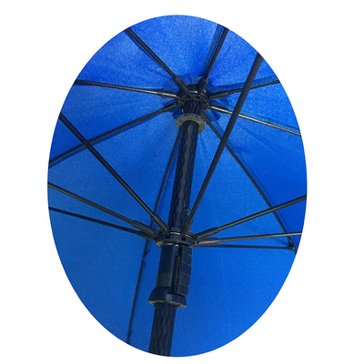 Petit parapluie de golf de fibre de verre de pongé ouvert manuel d'axe
