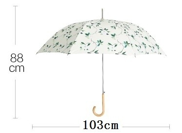 Parapluie 100% droit de promotion d'impression de papier de pongé