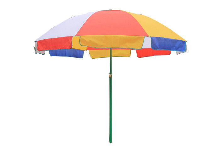 Axe de impression fait sur commande UV promotionnel d'acier du polyester 170g de parapluie de plage