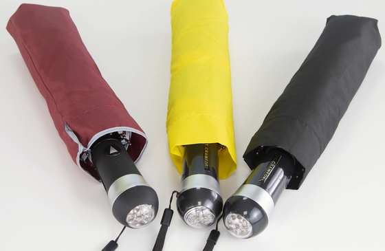Parapluie pliable Sun Three pour femmes avec LED colorées