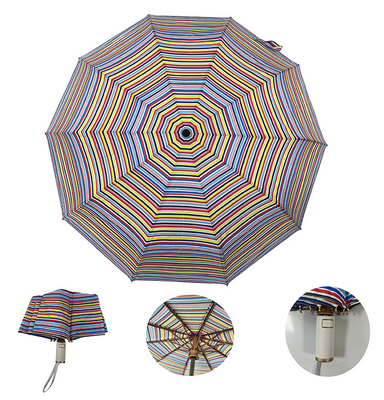 21 pouces voyagent les parapluies ouverts et étroits automatiques avec le cadre d'or