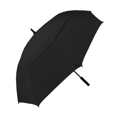 Auvent adapté aux besoins du client de double de Logo Windproof Fiberglass Golf Umbrella