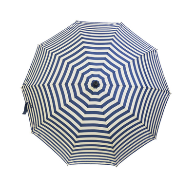 Parapluie ouvert automatique de parasol de cadre de fibre de verre de parapluie de 10 nervures