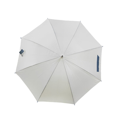 Auto ouverte Cadre métallique Parapluie Blanc Couleur 23 pouces