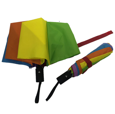 8 côtes Semi-Auto Open Parapluie Femmes Parapluie Pongee Couverture