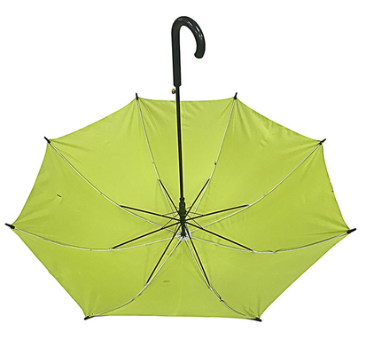Noir résistant aux rayons UV Pongee Auto Open Stick Parapluie Diamètre 105cm