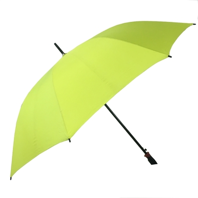 Parasol de golf compact noir étanche au vent / manteau de golf compact avec poignée droite