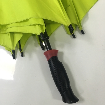 Parasol de golf compact noir étanche au vent / manteau de golf compact avec poignée droite