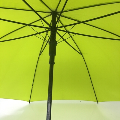 Parasol de golf compact noir étanche au vent / manteau de golf compact avec poignée droite