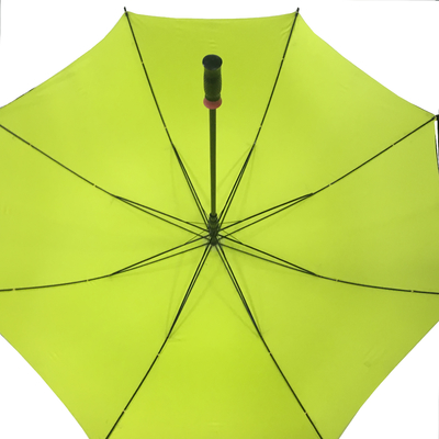 Parasol de golf compact noir étanche au vent / manteau de golf compact avec poignée droite