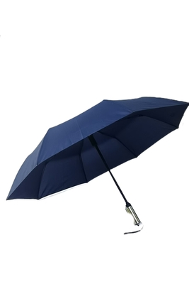 Parapluie de voyage pliable entièrement automatique avec commutateur électrique 23 pouces