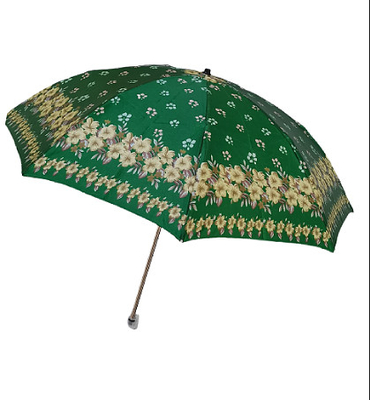 Super léger 2 parapluie rétro pliable cadre satiné côtes en fibre de verre manuel ouvert 19 pouces 8 panneaux