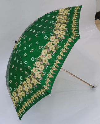 Super léger 2 parapluie rétro pliable cadre satiné côtes en fibre de verre manuel ouvert 19 pouces 8 panneaux
