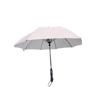 Logo de couleur personnalisé Pongee Ventilateur extérieur parapluie cadre en fibre de verre en acier