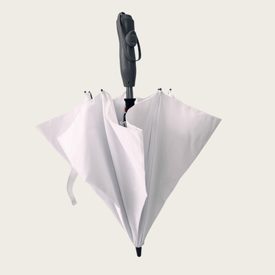 Logo de couleur personnalisé Pongee Ventilateur extérieur parapluie cadre en fibre de verre en acier