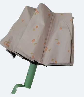 UPF 50 Auto ouvert / fermé Pongee UV parapluie de plage 23 pouces 12 côtes Strong Windproof