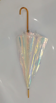 Auto ouvert Parapluie claire Rêve romantique Belle couleur aurore Parapluie transparente