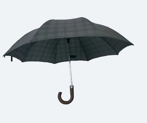 Parapluie compacte métallique de 20,5 pouces 8 côtes 2 pliable avec mini parapluie auto-ouverte