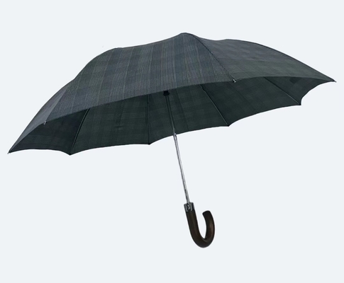 Parapluie compacte métallique de 20,5 pouces 8 côtes 2 pliable avec mini parapluie auto-ouverte