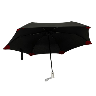 Parapluie automatique pliable avec cadre en fibre de verre léger et arbre métallique