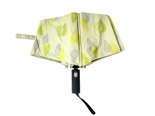 3 Impression numérique pliable Vêtement UV noir 190t Pongee Parapluie étanche au vent