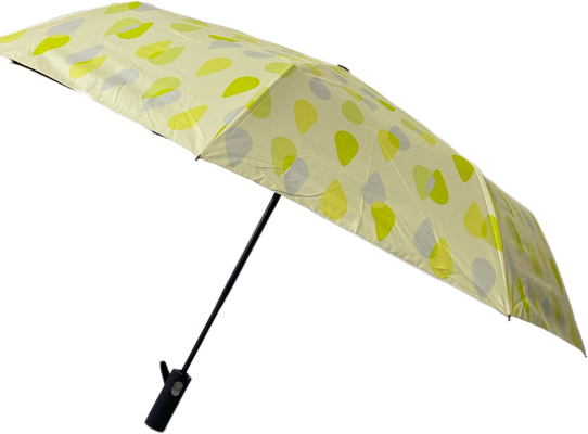 3 Impression numérique pliable Vêtement UV noir 190t Pongee Parapluie étanche au vent