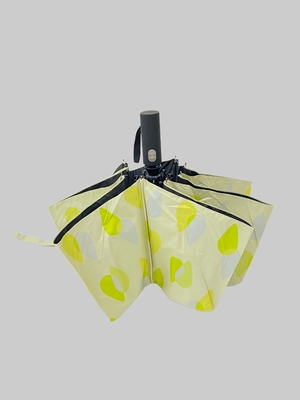 3 Impression numérique pliable Vêtement UV noir 190t Pongee Parapluie étanche au vent