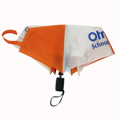 Compact 3 fois automatique ouvert manuel fermé parapluie avec tissu polyester