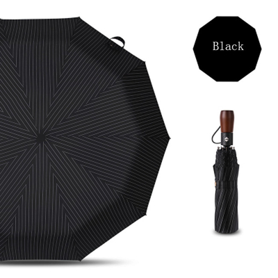 Un parapluie automatique à trois couches pratique pour une protection contre la pluie fiable