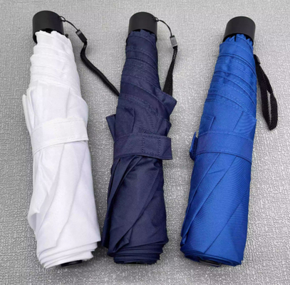 Contrôle manuel ouverte parapluie pliable ultra-légère avec côtes métalliques