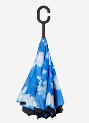 Parapluie étanche au vent avec poignée en caoutchouc