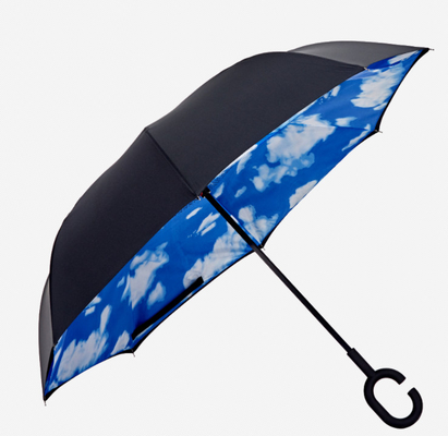 Parapluie étanche au vent avec poignée en caoutchouc
