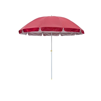 Protection contre les rayons UV métallique 42 pouces parapluie de plage avec revêtement en argent