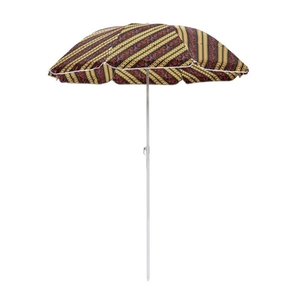 Protection contre les rayons UV métallique 42 pouces parapluie de plage avec revêtement en argent