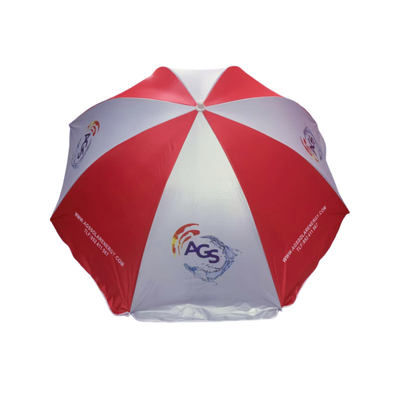 Parapluie à l'épreuve du vent UPF 50+ manuel ouvert à la plage avec cadre métallique