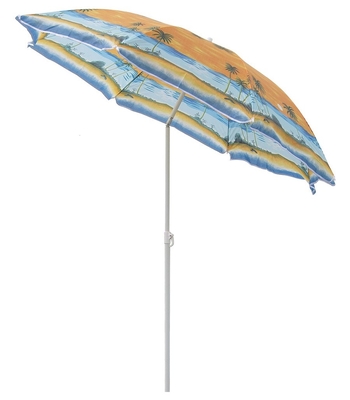 Parapluie métallique de 42 pouces avec protection UPF 50 avec tissu oxford 210T