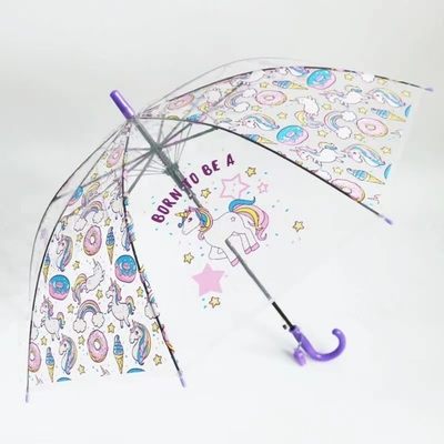 Des côtes en fibre de verre et un parapluie transparent pour enfants