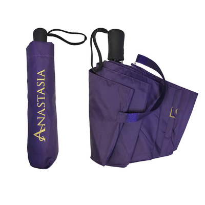 Parapluie automatique résistant au vent avec logo personnalisé Impression numérique brillante personnalisée