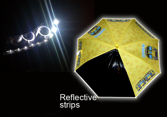 EVA 2 panneaux Compact parapluie écologique et sans odeur, donne aux enfants une vision claire, bandes réfléchissantes