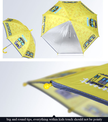 EVA 2 panneaux Compact parapluie écologique et sans odeur, donne aux enfants une vision claire, bandes réfléchissantes
