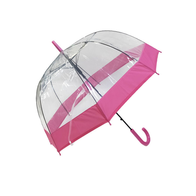 Un parapluie de pluie de 23 pouces avec un tissu transparent