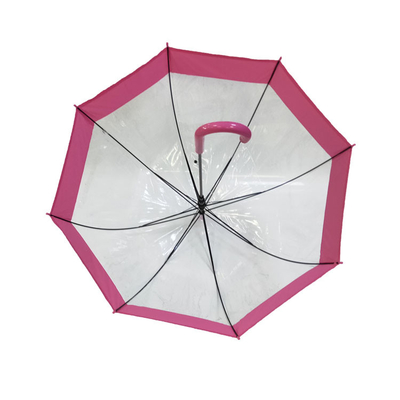 Un parapluie de pluie de 23 pouces avec un tissu transparent