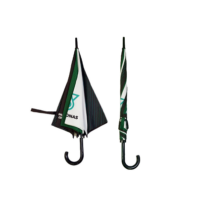 27 pouces x8k Noir Matte cadre de fibre de verre parapluie de golf publicité parapluie couleur couture logo personnalisé